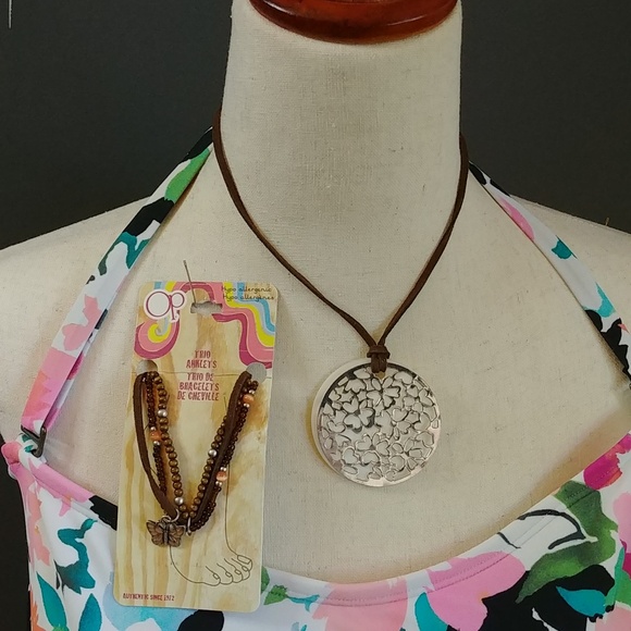 NWT OP Anklet and Necklace Set - Picture 2 of 6